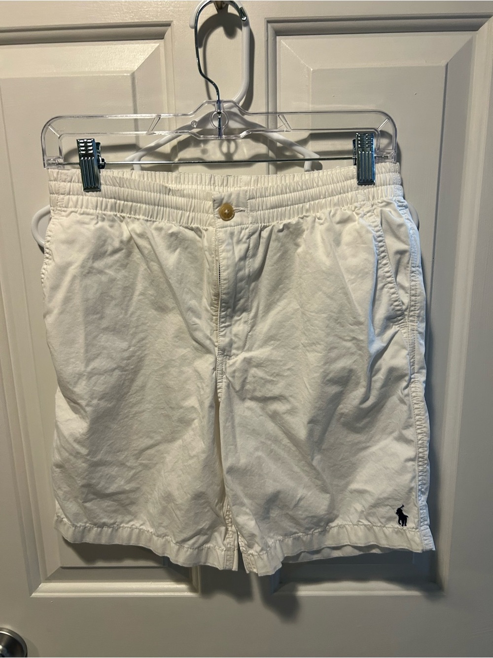 Polo by Ralph Lauren White Cotton Drawstring Shorts - Boys 16
